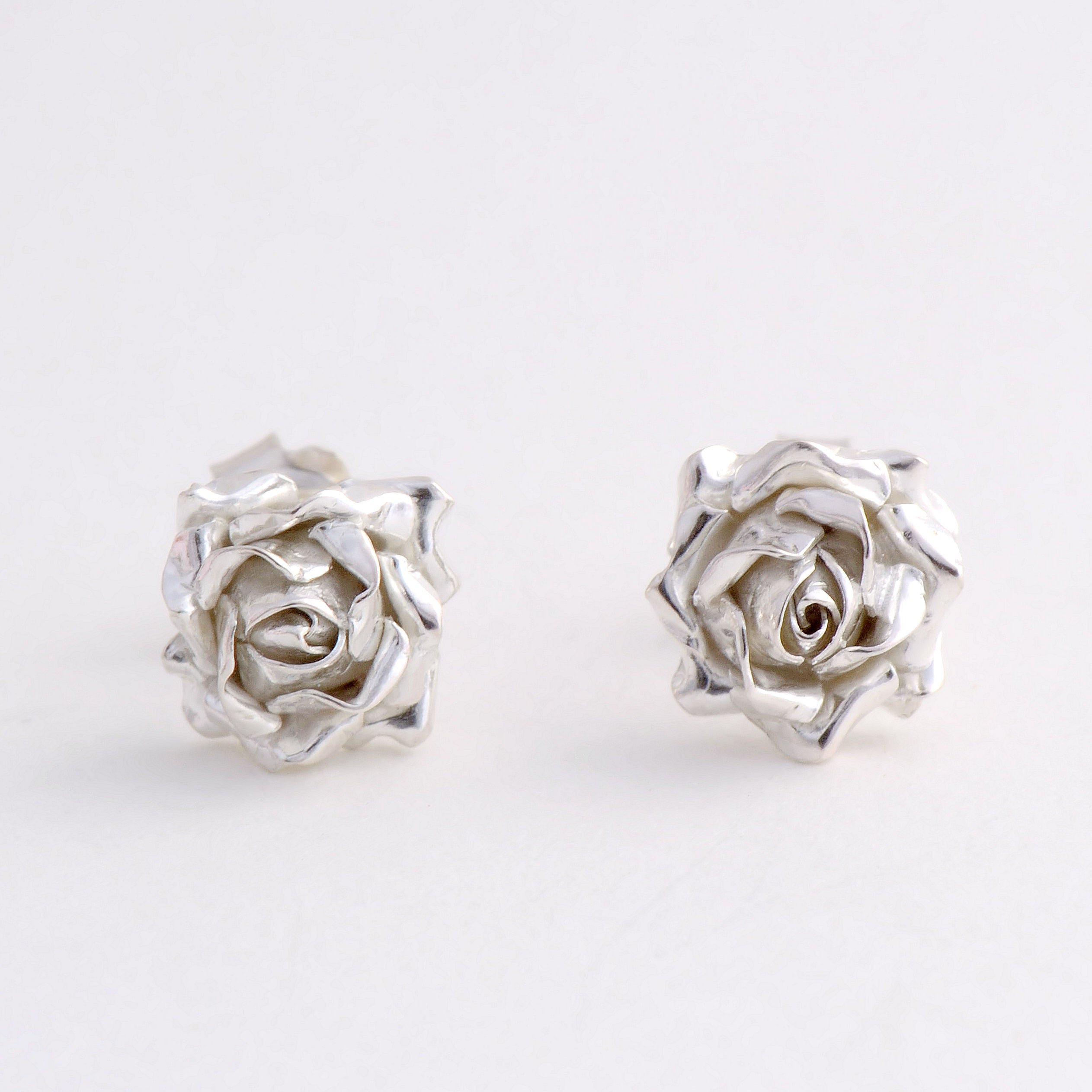 Buy Gargi by PNG Silver Oxidised Rose Earrings | Shoppers Stop